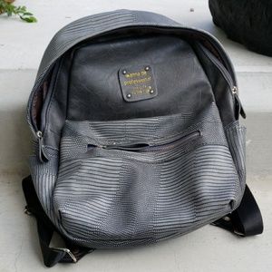 Leather backpack